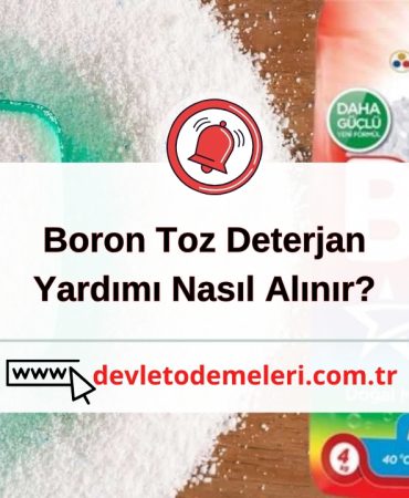 Boron Toz Deterjan Yardımı Nasıl Alınır?
